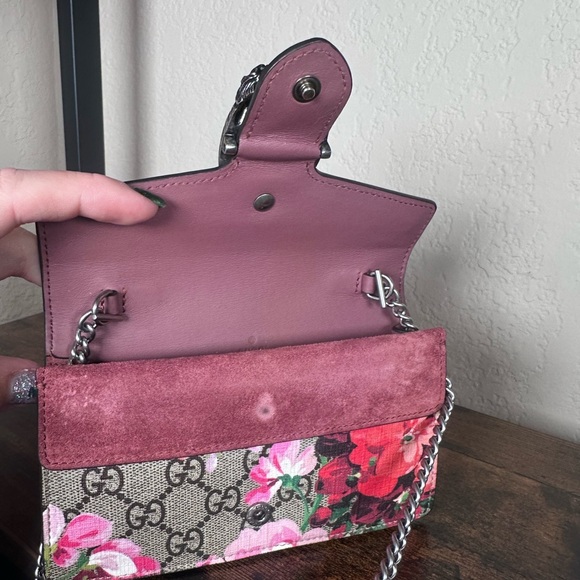 Authentic Super Mini Gucci Dionysus Pink Blooms Crossbody - Picture 7 of 9